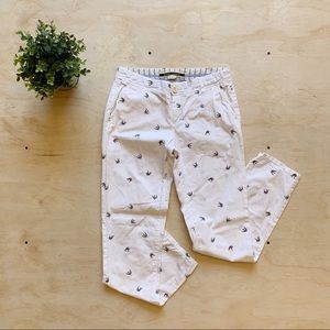 Anthropologie Sparrow Print Chino Pants